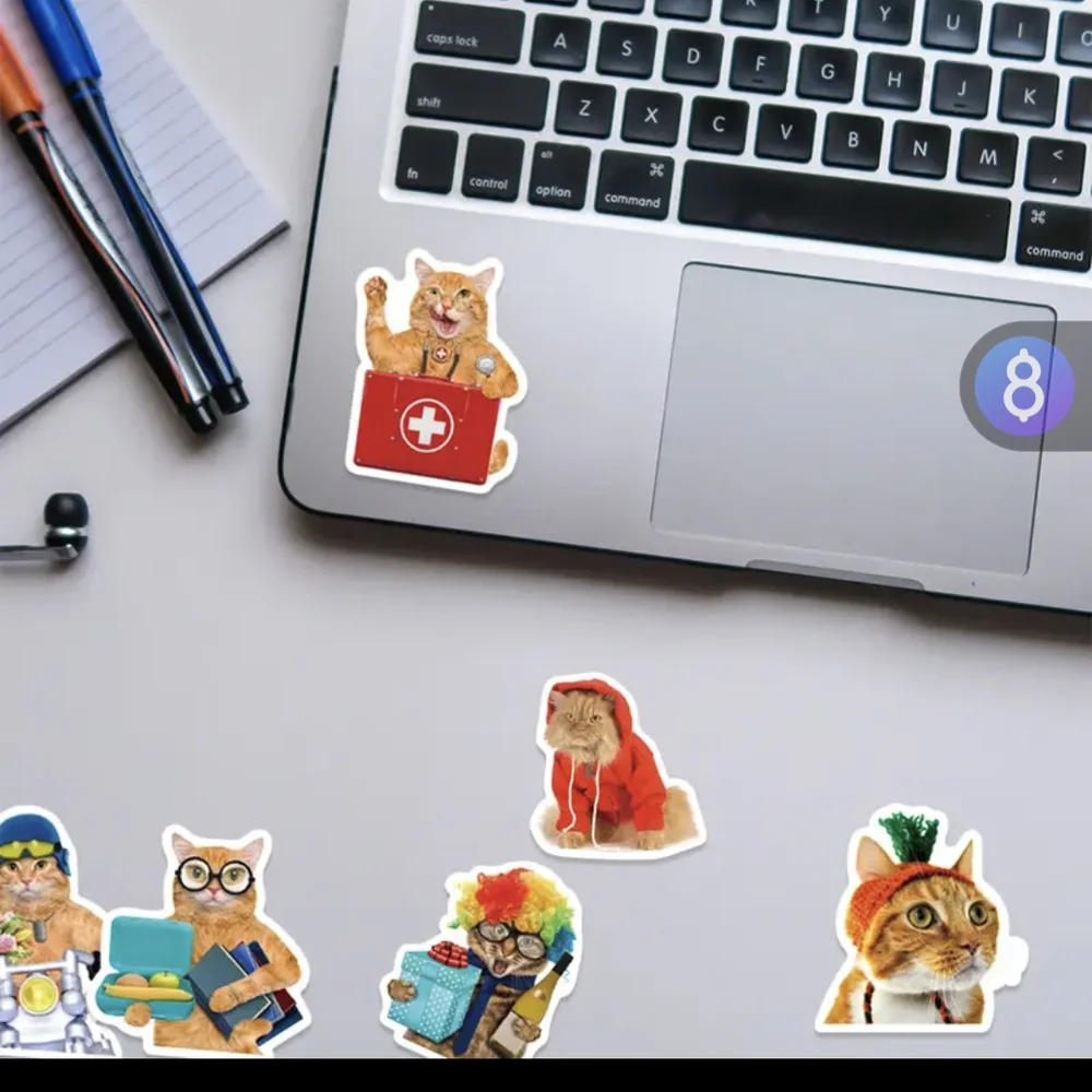 Colorful Cat Sticker Set - Picture 8 of 8